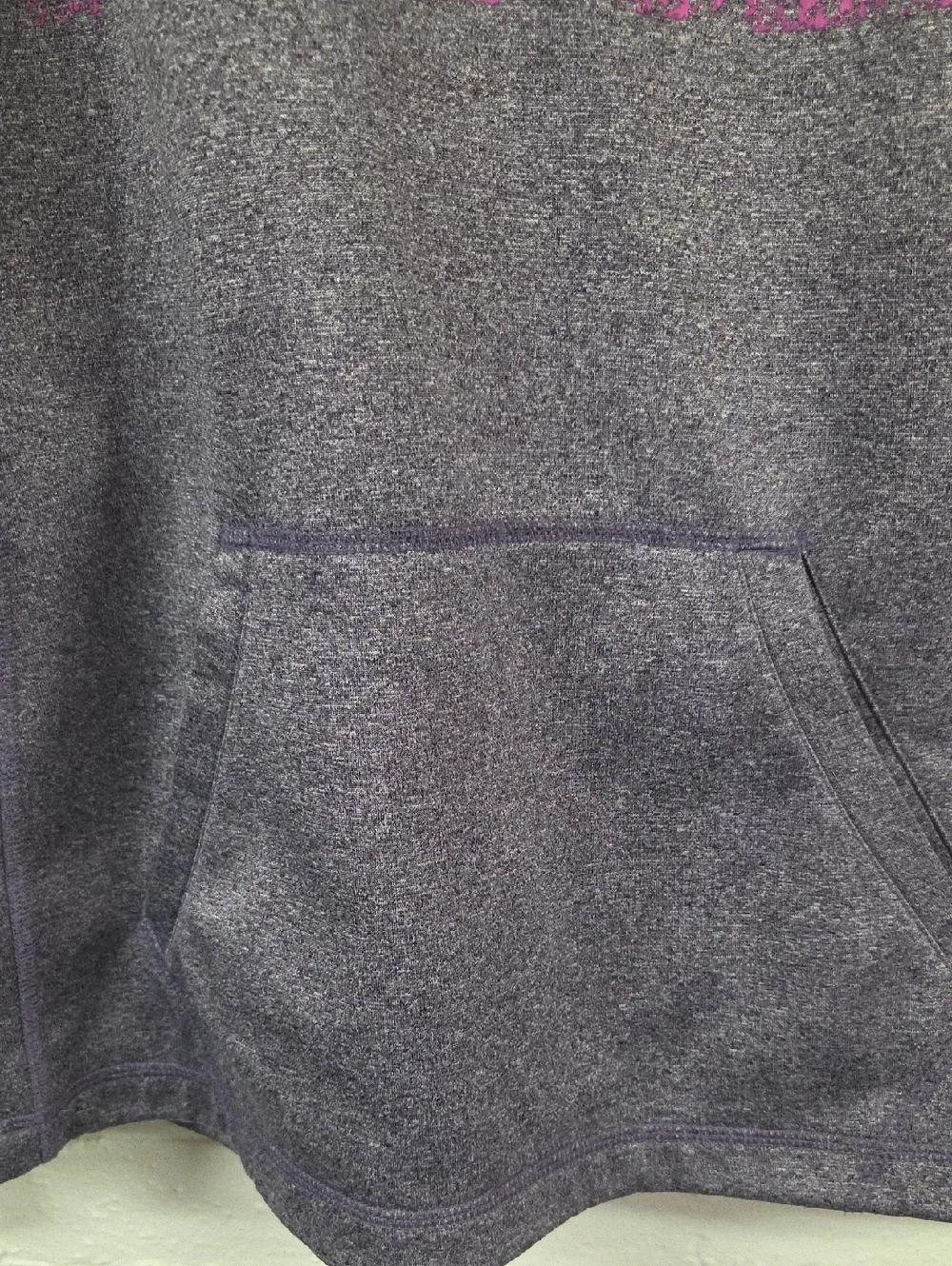 Nike Purple Hoodie with Pink Logo Medium